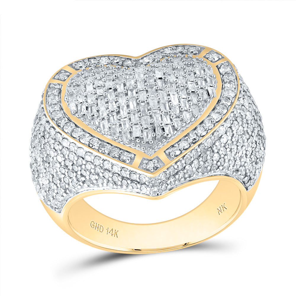 2CTW-NAT DIA NK HEART RING 7 Daisy Joyeria