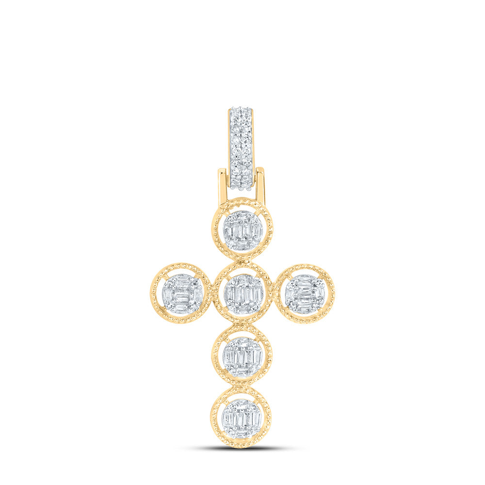 1/3CTW-NAT DIA NK FASHION CROSS PENDANT Daisy Joyeria