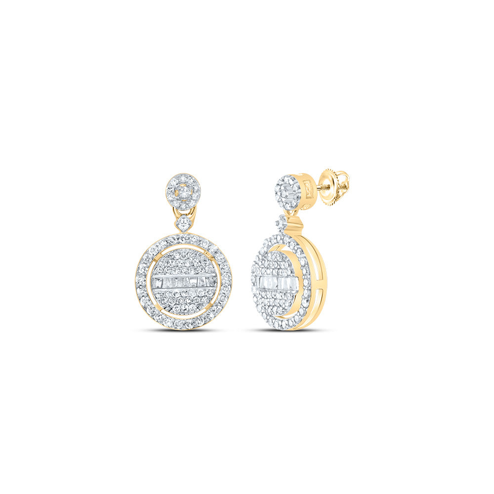 1/2CTW-NAT DIA P1 GIFT ROUND DANGLING EARRING Daisy Joyeria