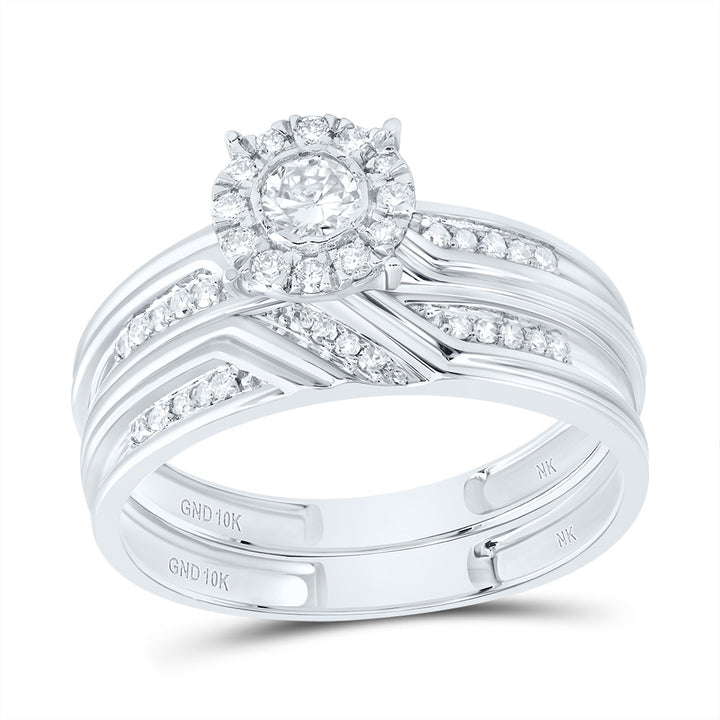 3/8CTW-DIA NK ROUND TRIO SET 7 Daisy Joyeria