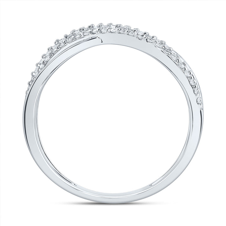 1/5CTW-DIA CN CRISS-CROSS FASHION RING 7 Daisy Joyeria