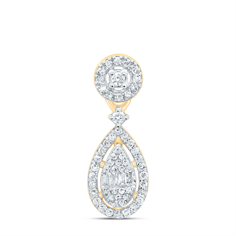 1/4CTW-DIA P1 GIFT PEAR PENDANT Daisy Joyeria