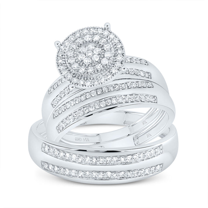 5/8CTW-DIA NK ROUND TRIO SET 7 Daisy Joyeria