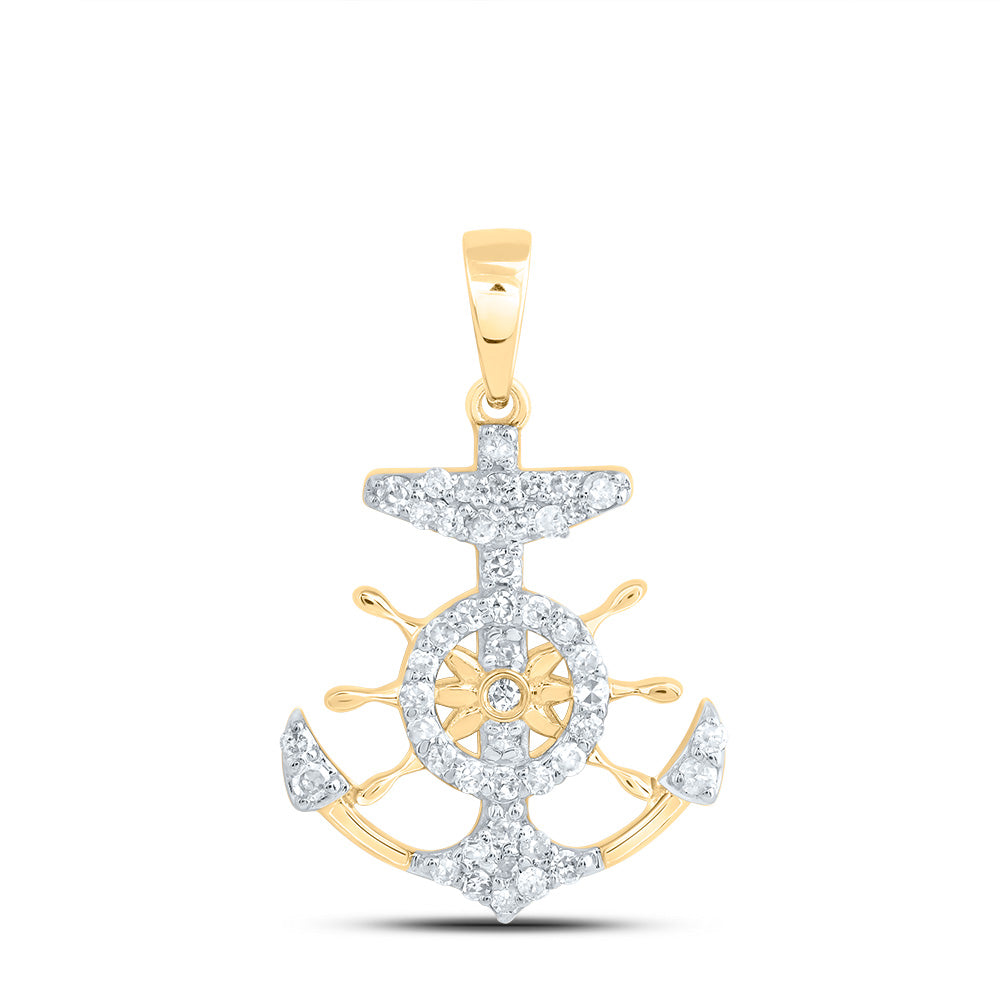 1/5CTW-DIA P1 GIFT ANCHOR PENDANT Daisy Joyeria