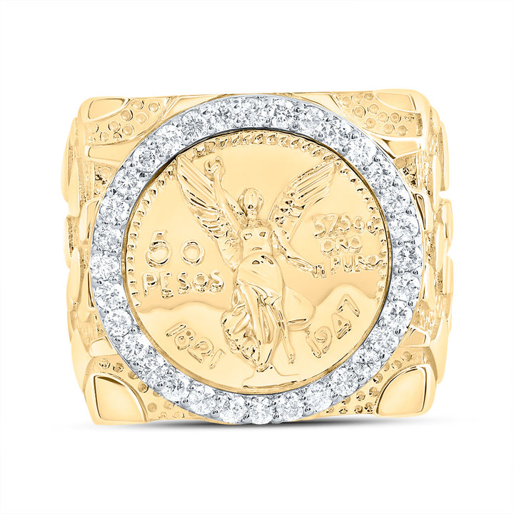 5/8CTW-DIA NK CENTENARIO MENS RING 10 Daisy Joyeria