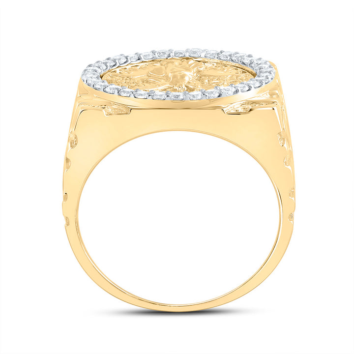 5/8CTW-DIA NK CENTENARIO MENS RING 10 Daisy Joyeria
