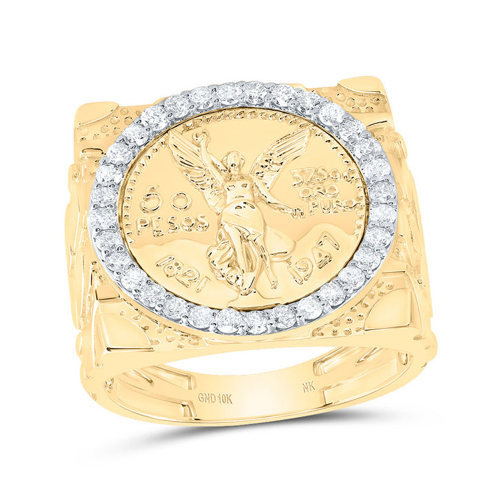 5/8CTW-DIA NK CENTENARIO MENS RING 10 Daisy Joyeria