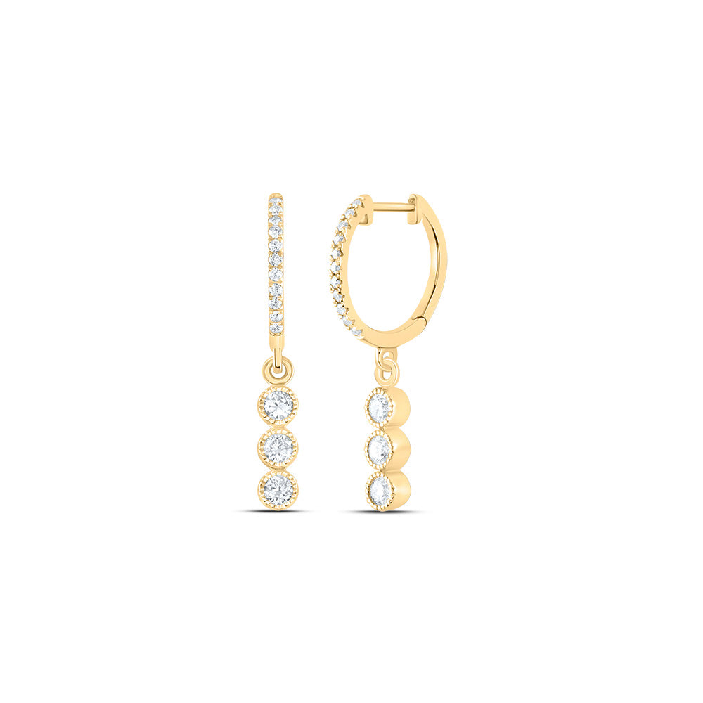 3/8CTW-DIA ANA M FASHION DANGLING EARRING Daisy Joyeria
