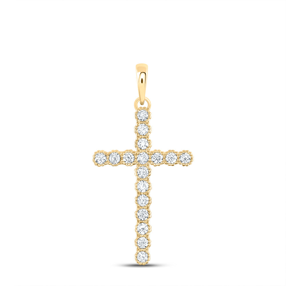 1/2CTW-DIA ANA M FASHION CROSS PENDANT Daisy Joyeria
