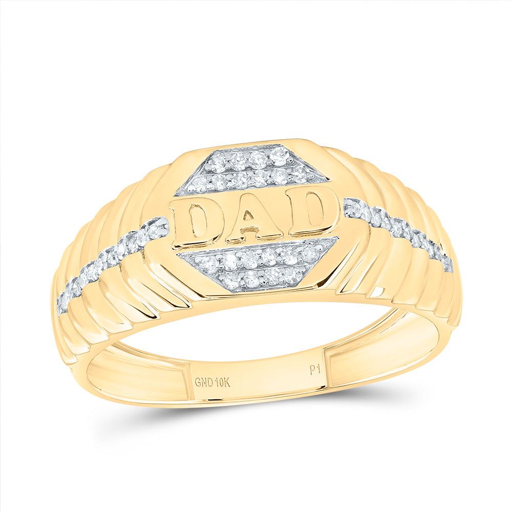 1/5CTW-DIA P1 DAD MEN RING 10 Daisy Joyeria