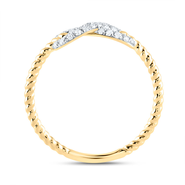 1/5CTW-DIA ANA M FASHION INFINITY RING 7 Daisy Joyeria