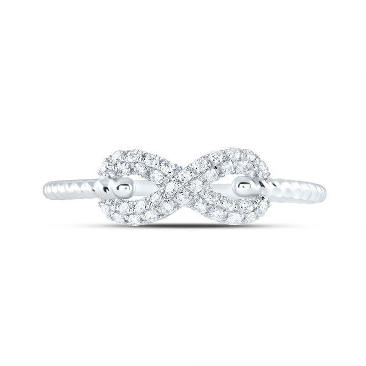 1/5CTW-DIA ANA M FASHION INFINITY RING 7 Daisy Joyeria