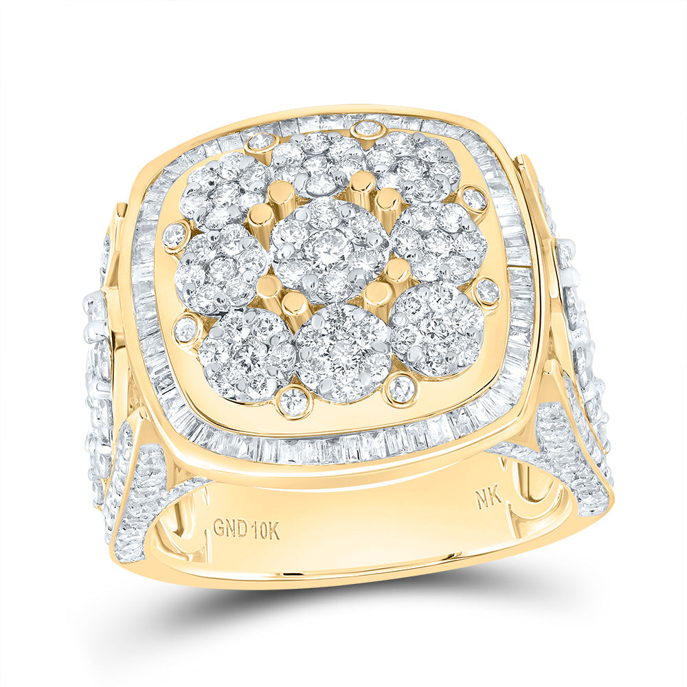 2 1/2CTW-DIA NK FASHION CUSHION HEAD FLOWER LADIES RING 7 Daisy Joyeria