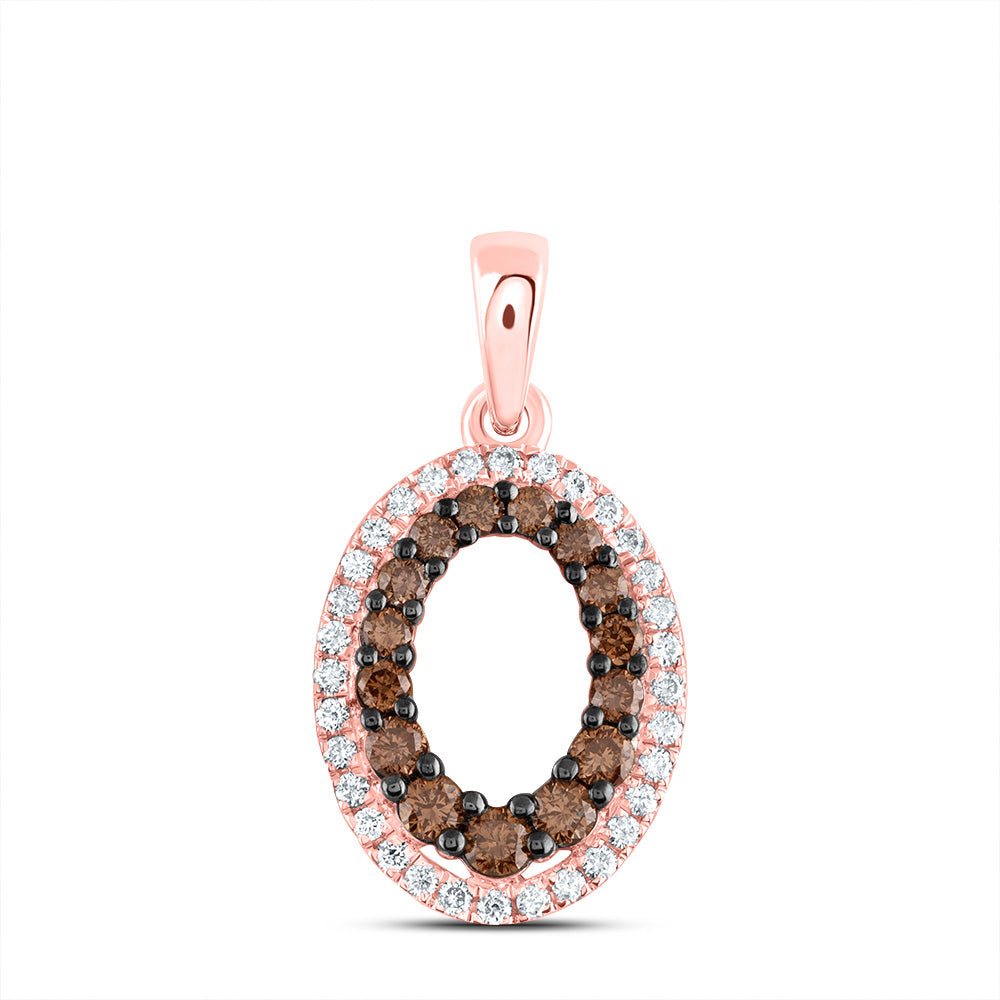 3/8CTW-DIA ANA M COGNAC NATURAL OVAL PENDANT Daisy Joyeria