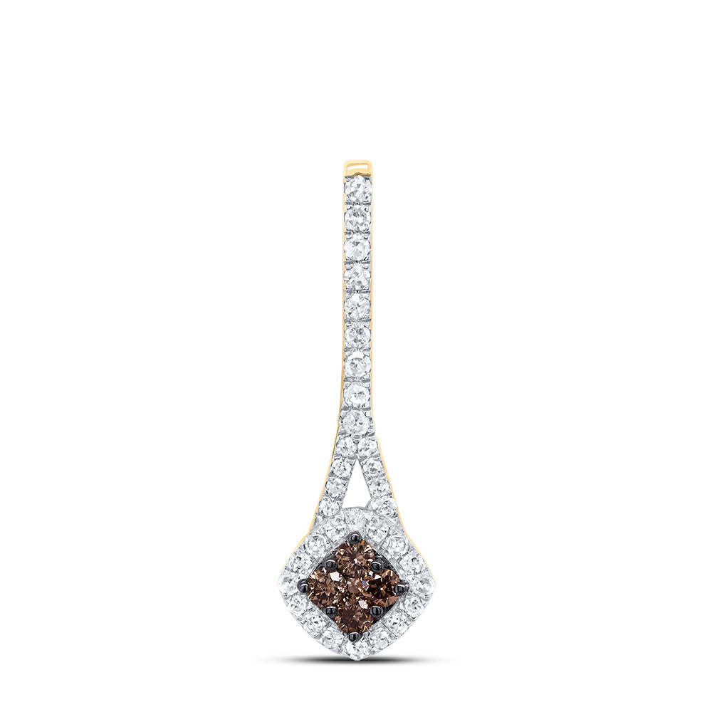 1/4CTW-DIA P1 GIFT COGNAC NATURAL DIAMOND PENDANT Daisy Joyeria
