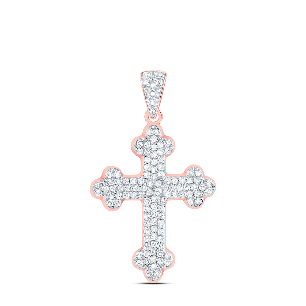 1/4CTW-DIA NK FASHION CROSS PENDANT Daisy Joyeria