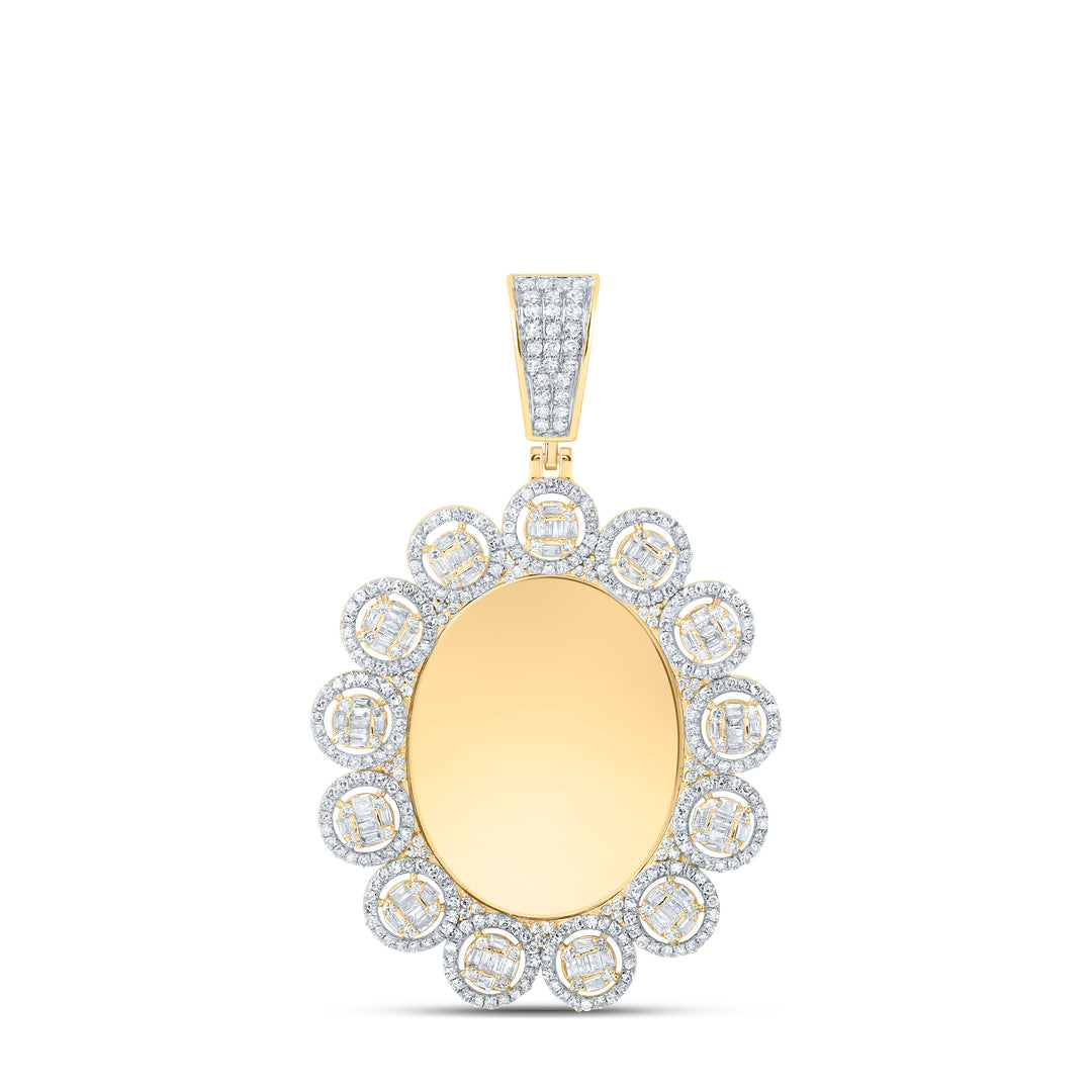 1 5/8CTW-DIA NK MEMORY ROUND MENS CHARM Daisy Joyeria