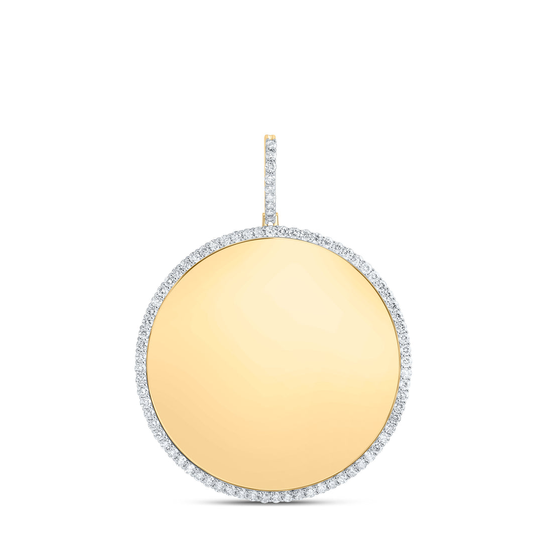 1/3CTW-NAT DIA NK MEMORY ROUND MENS CHARM Daisy Joyeria