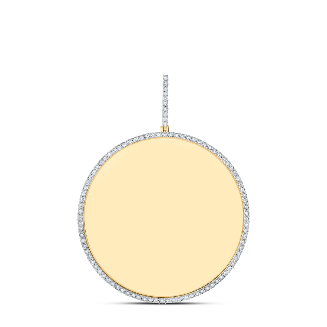 3/8CTW-NAT DIA NK MEMORY ROUND MENS CHARM Daisy Joyeria