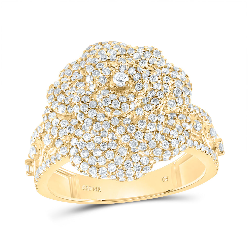 2CTW-NAT DIA CN FASHION ROSE RING 7 Daisy Joyeria