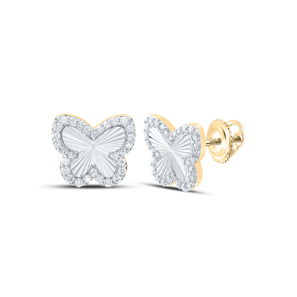 3/8CTW-DIA NK FASHION BUTTERFLY EARRING Daisy Joyeria