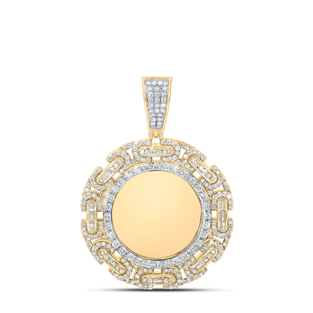 1 5/8CTW-DIA NK ROUND MEMORY MENS CHARM Daisy Joyeria