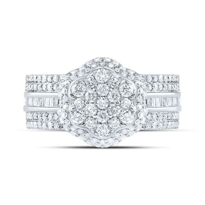 1CTW-DIA NK FASHION FLOWER RING 7 Daisy Joyeria