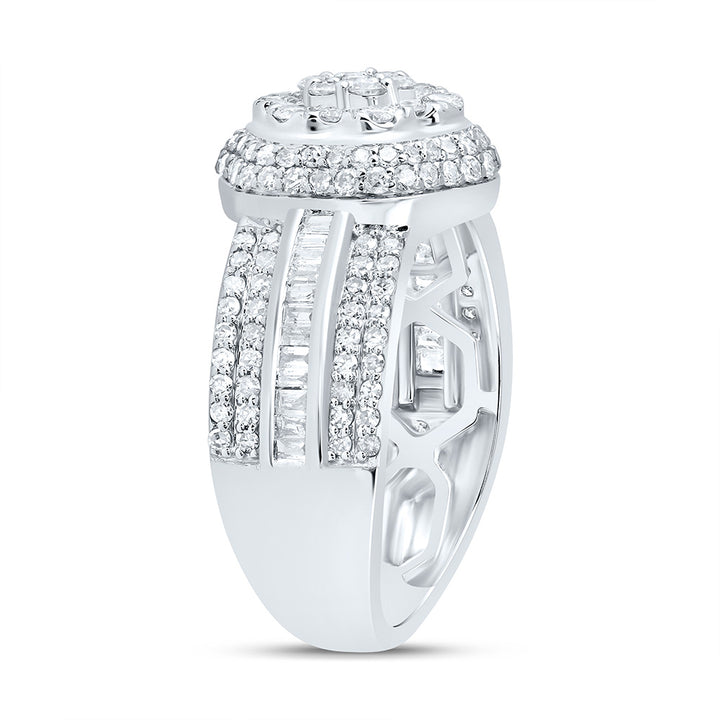 1CTW-DIA NK FASHION FLOWER RING 7 Daisy Joyeria