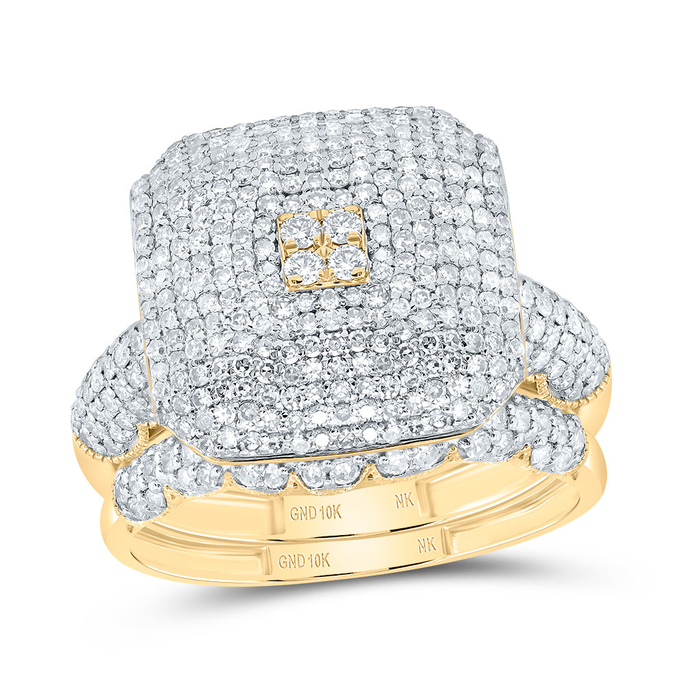 1 1/2CTW-DIA NK FASHION OCTAGON BRIDAL SET 7 Daisy Joyeria