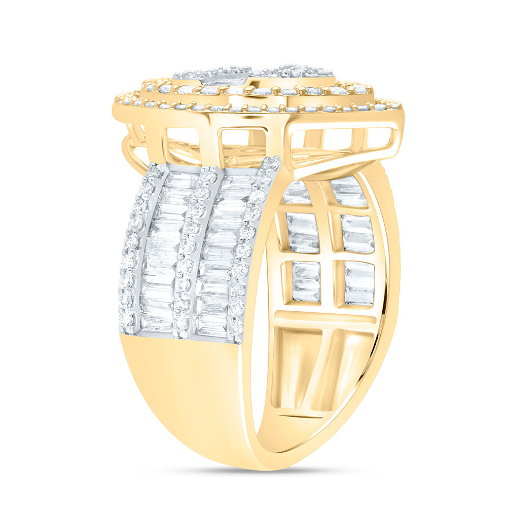 1 3/8CTW-DIA ANA M FASHION PEAR BAGUETTE BRIDAL RING 7 Daisy Joyeria