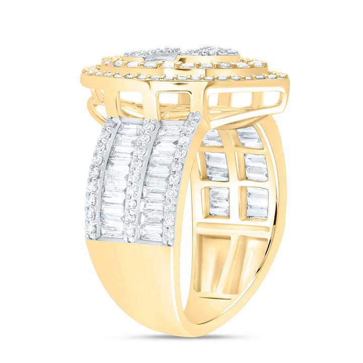 1 3/8CTW-DIA ANA M FASHION PEAR BAGUETTE BRIDAL RING 7 Daisy Joyeria
