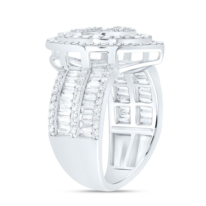 1 3/8CTW-DIA ANA M FASHION PEAR BAGUETTE BRIDAL RING 7 Daisy Joyeria