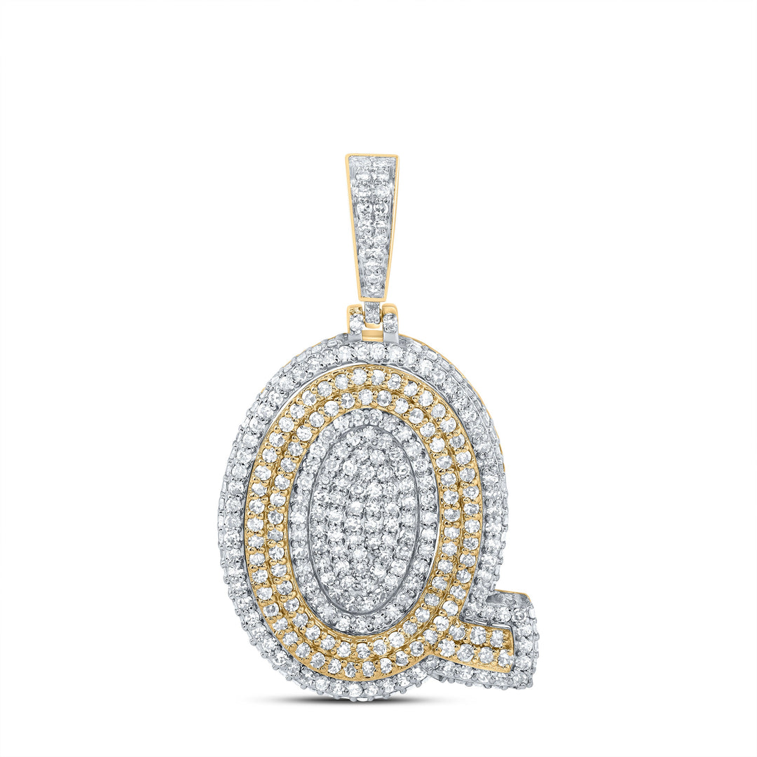 1 1/2CTW-DIA NK FASHION INITIAL "Q" PENDANT Daisy Joyeria