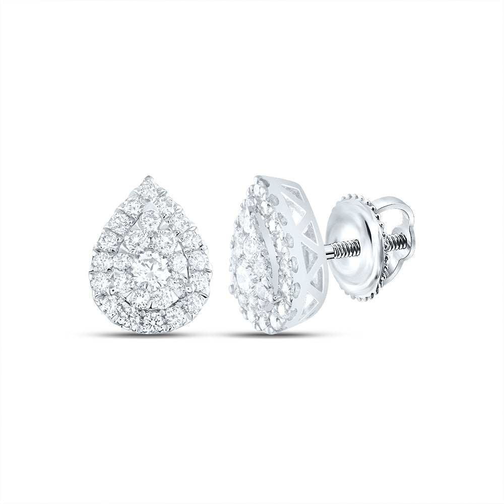5/8CTW-DIA ANA M ELITE FASHION PEAR STUD EARRING Daisy Joyeria