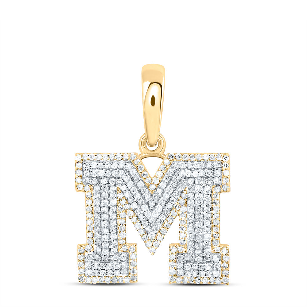 3/4CTW-DIA P1 GIFT INITIAL "M" PENDANT Daisy Joyeria