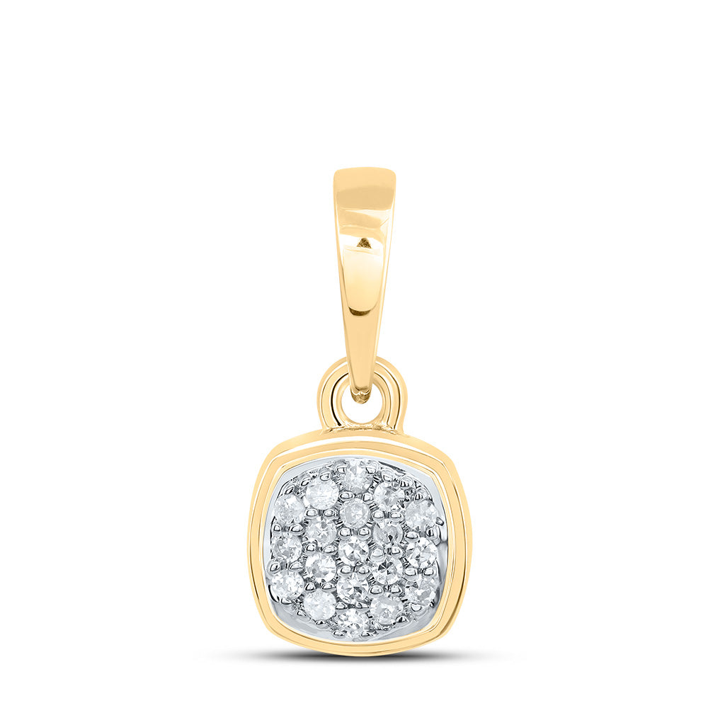 1/20CTW-DIA P1 GIFT CUSHION PENDANT Daisy Joyeria