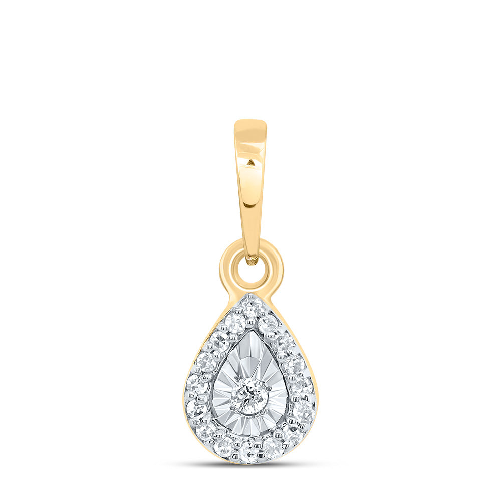 1/20CTW-DIA P1 GIFT PEAR PENDANT Daisy Joyeria