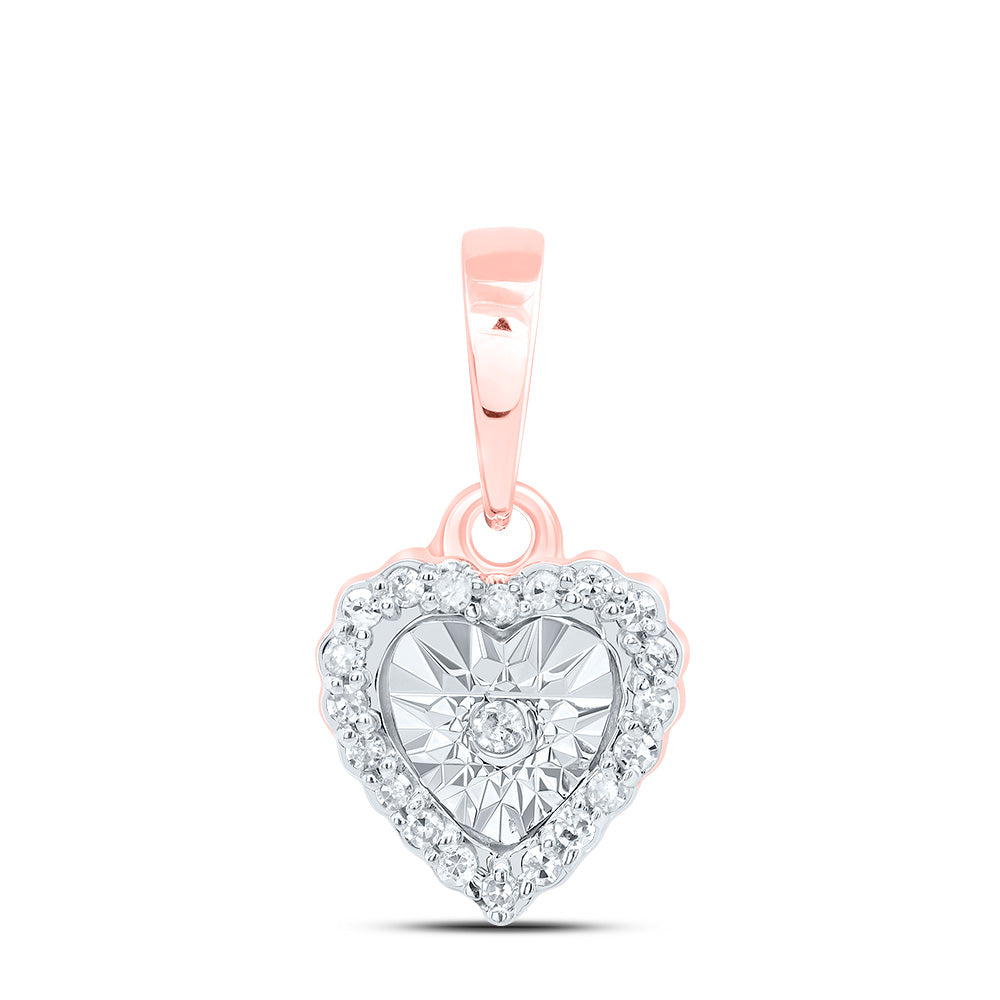 1/20CTW-NAT DIA P1 GIFT HEART PENDANT Daisy Joyeria
