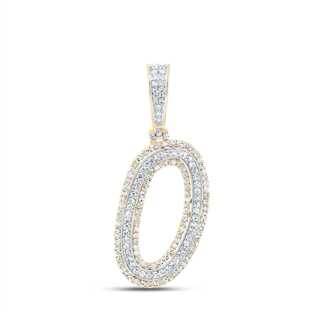 3/4CTW-DIA NK FASHION INITIAL "O" PENDANT Daisy Joyeria