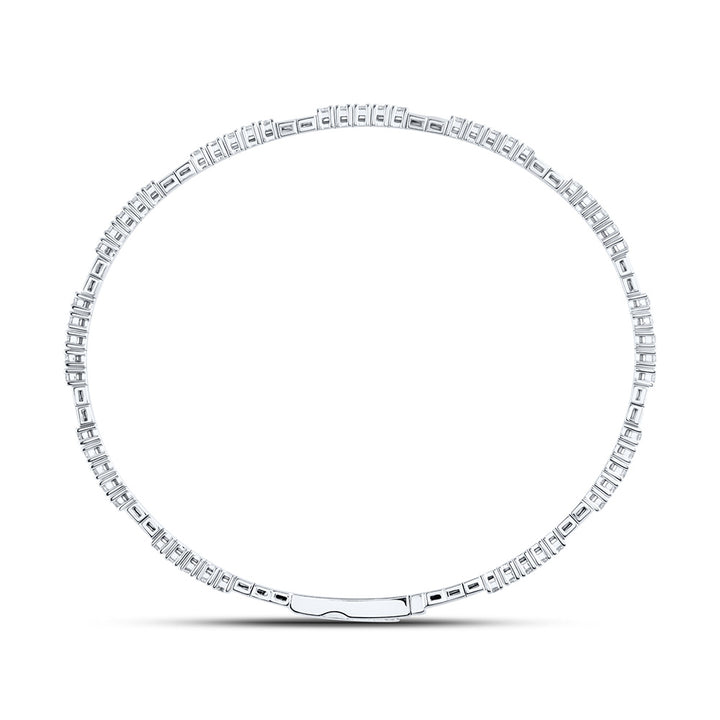 1 3/8CTW-DIA ANA M FASHION FLEXIBLE BANGLE (60X50MM) Daisy Joyeria