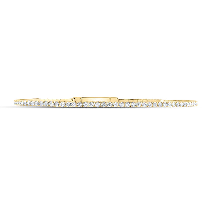 1 5/8CTW-DIA ANA M FASHION FLEXIBLE BANGLE (60X50MM) Daisy Joyeria