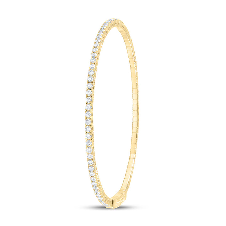 1 5/8CTW-DIA ANA M FASHION FLEXIBLE BANGLE (60X50MM) Daisy Joyeria