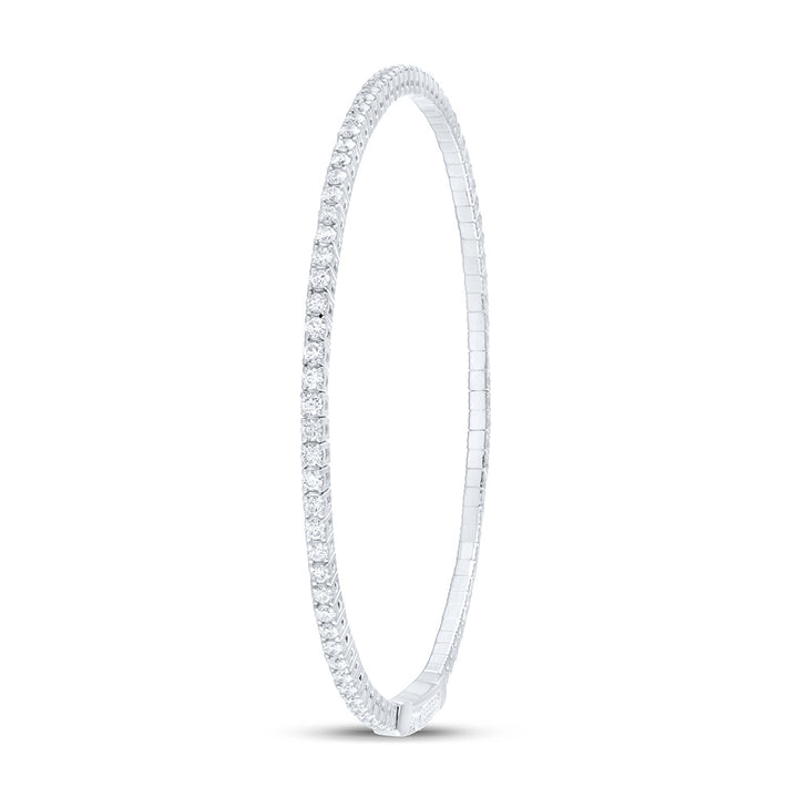 1 5/8CTW-DIA ANA M FASHION FLEXIBLE BANGLE (60X50MM) Daisy Joyeria