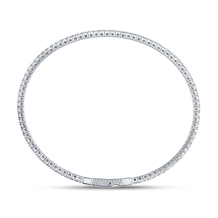 1 5/8CTW-DIA ANA M FASHION FLEXIBLE BANGLE (60X50MM) Daisy Joyeria
