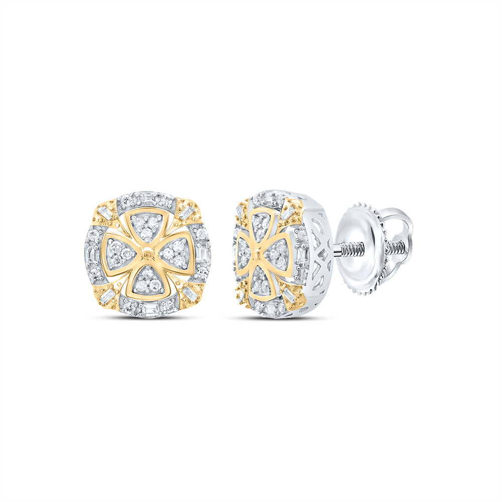 1/4CTW-DIA P1 GIFT CUSHION STUD EARRING Daisy Joyeria