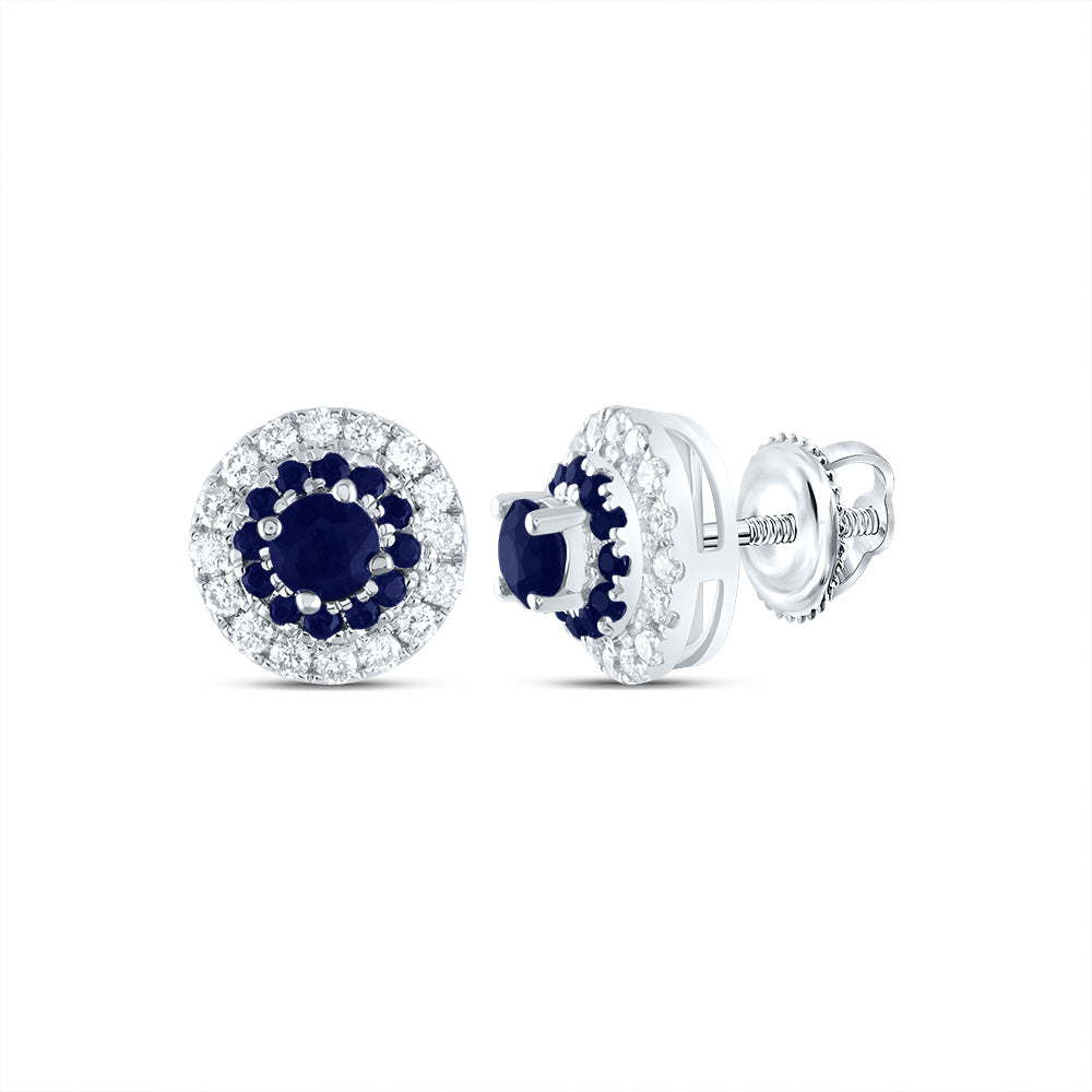 1/5CTW-DIA ANA M 1/2CTW-RD-BS, NAT GEM ROUND STUD EARRING Daisy Joyeria