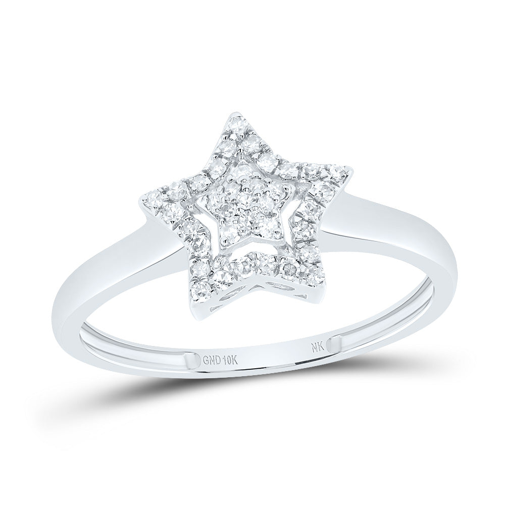 1/8CTW-DIA NK FASHION STAR RING 7 Daisy Joyeria