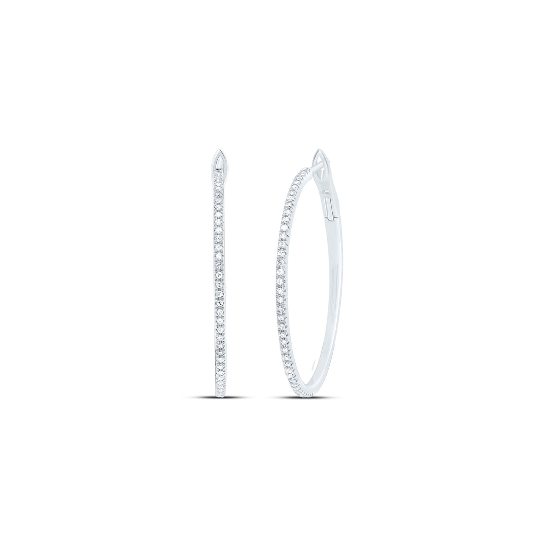 1/3CTW-DIA NK FASHION HOOP EARRING Daisy Joyeria