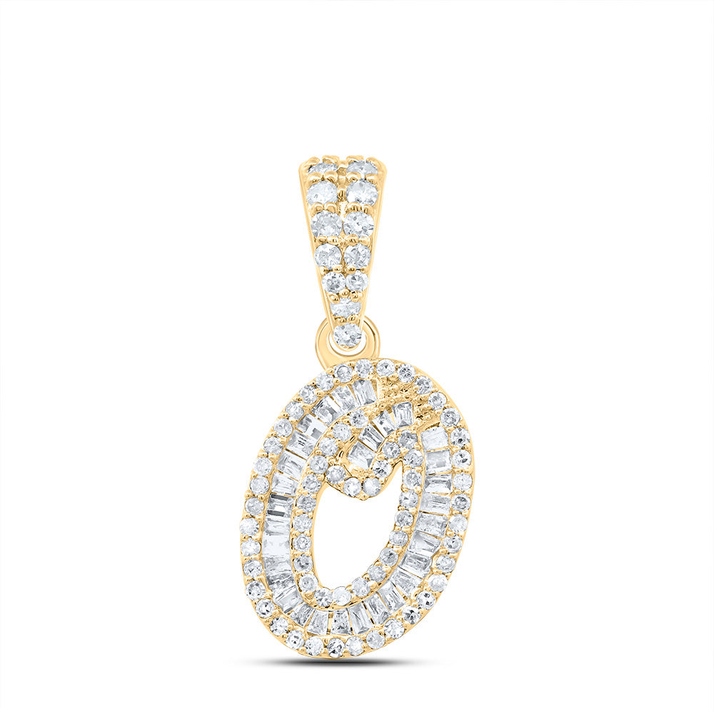 1/3CTW-DIA P1 GIFT INITIAL "O" PENDANT Daisy Joyeria