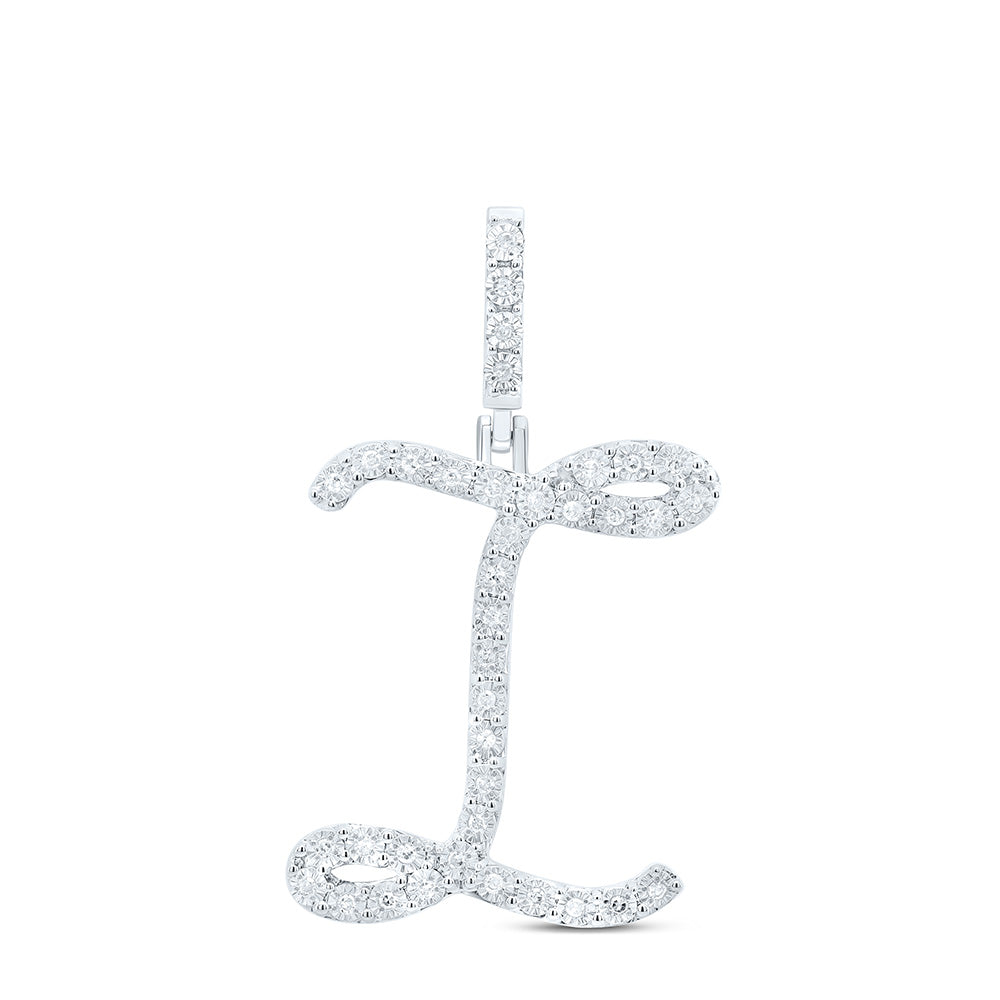 1/8CTW-DIA P1 GIFT INITIAL "I" PENDANT Daisy Joyeria